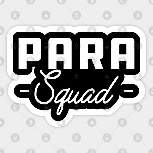 PARA SQUAD Sticker by KC Happy Shop